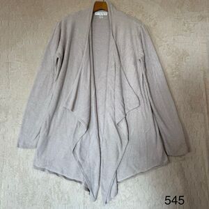 Barefoot‎ Dreams Cardigan Women's L/XL Beige Stone CozyChic Lite Island Wrap